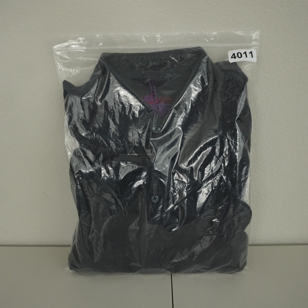 Robert Graham Button Down Shirt Mens XL Black Embroidered Flip Cuff - Picture 11 of 11